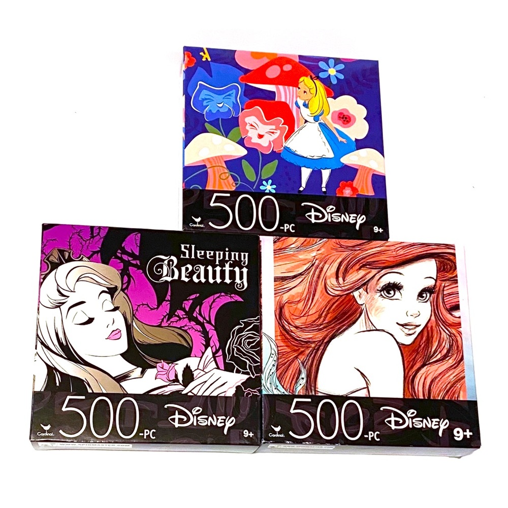 3 Disney Puzzles 500 pieces-New sealed